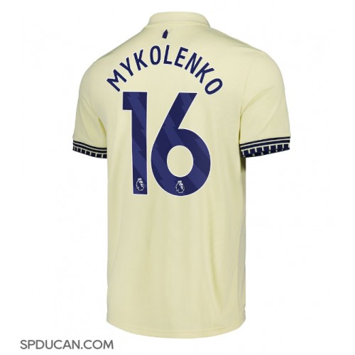 Muški Nogometni Dres Everton Vitaliy Mykolenko #16 Gostujuci 2025-26 Kratak Rukav Muški Nogometni Dres Everton Vitaliy Mykolenko #16 Gostujuci 2025-26 Kratak Rukav